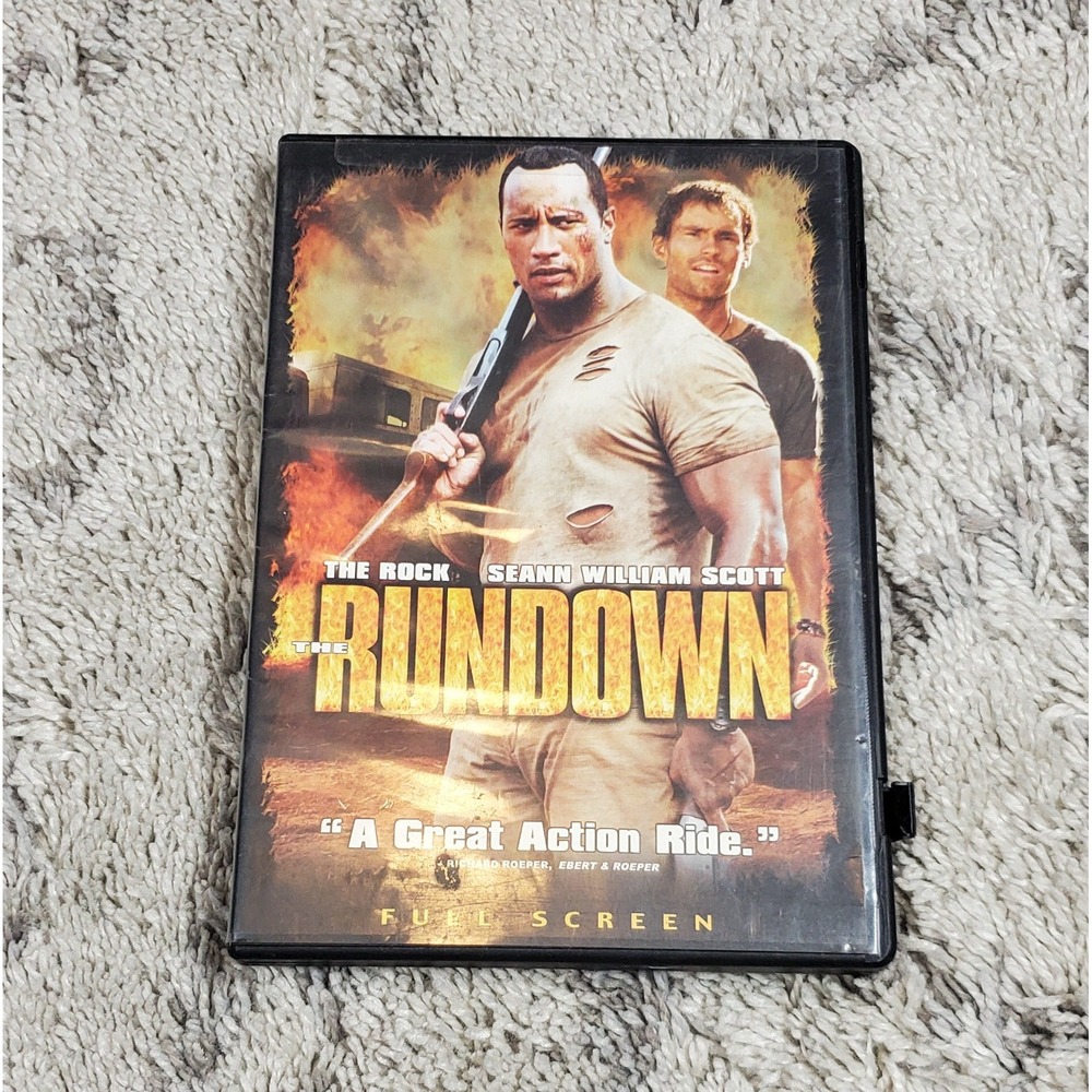 The Rundown (DVD, 2004, Full Frame Edition)  The Rock Seann William Scott action
